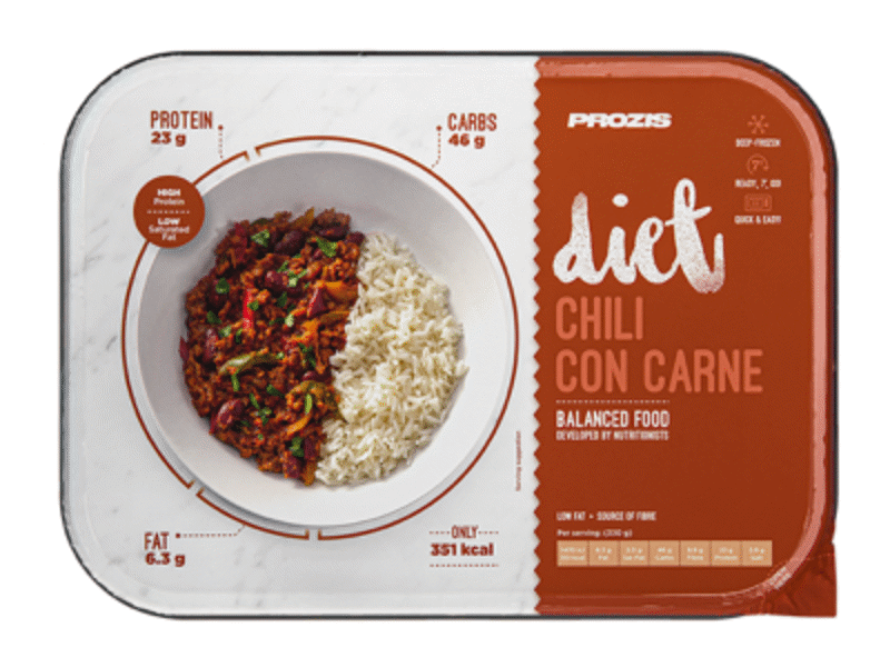 Diet Chili com carne 330g