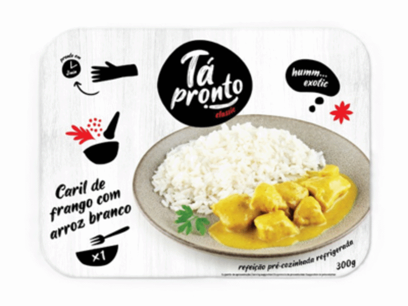 Caril de Frango com arroz branco 300g