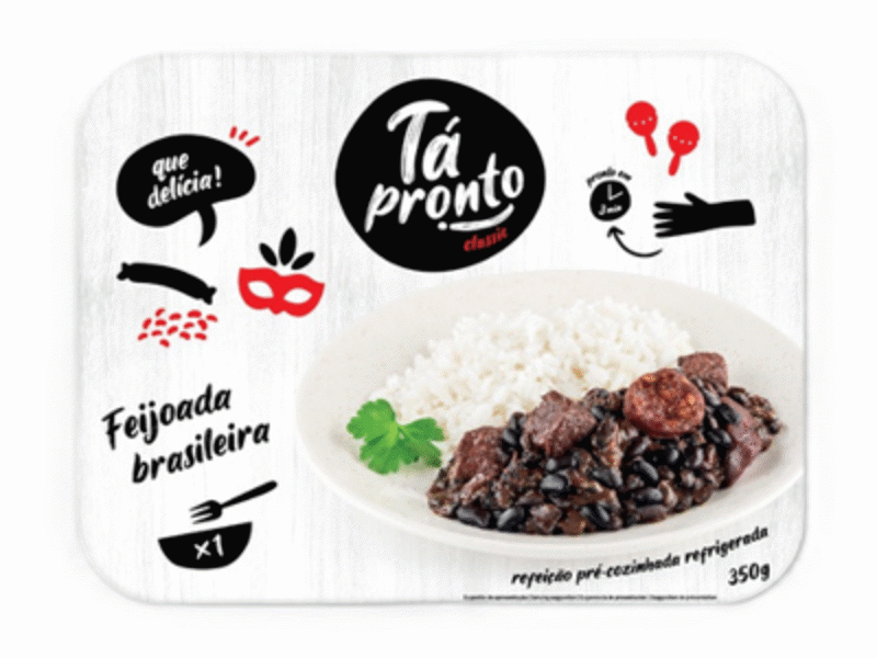 Feijoada à brasileira com arroz branco 300g